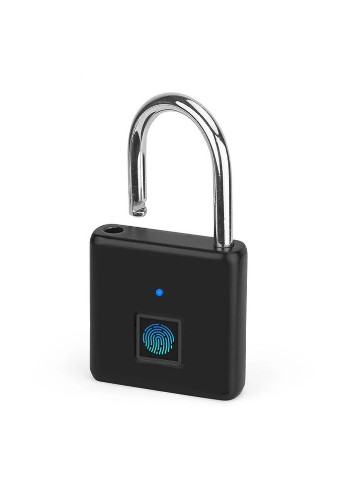 Smart Keyless Biometric Padlocks Fingerprint Lock Type-C Charge Gym Sports School Employee Locker Fence Suitcase Bicycle - Image 2