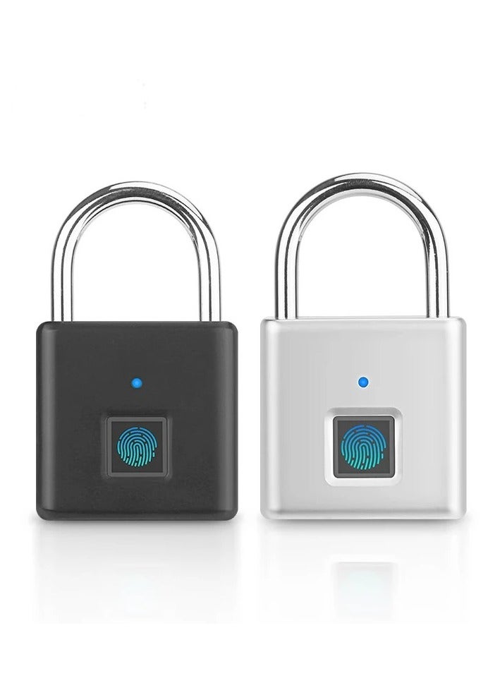 Smart Keyless Biometric Padlocks Fingerprint Lock Type-C Charge Gym Sports School Employee Locker Fence Suitcase Bicycle - Image 4