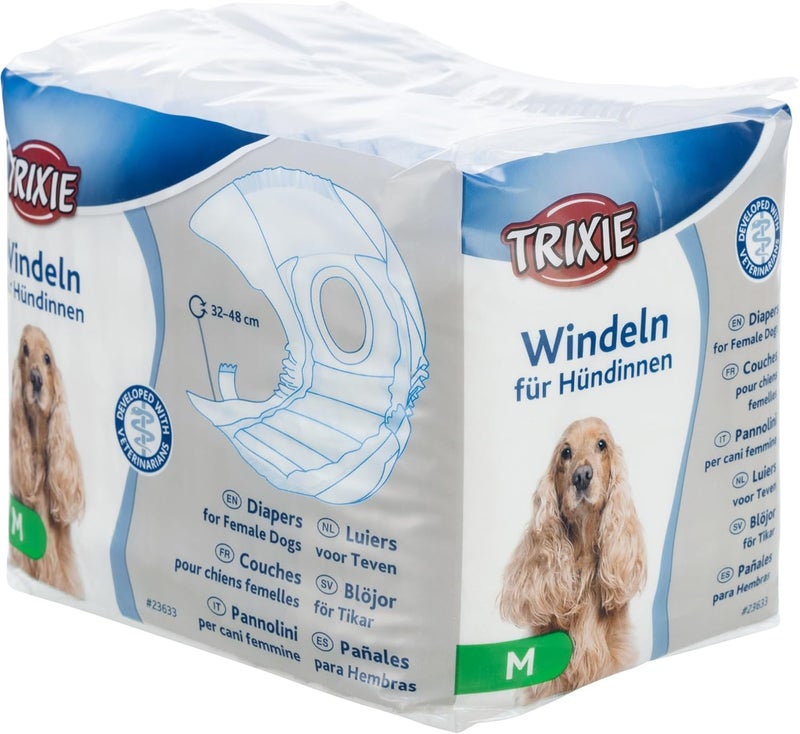 Trixie Diapers for Female Dogs M 32-48cm 12 Pcs - Image 1