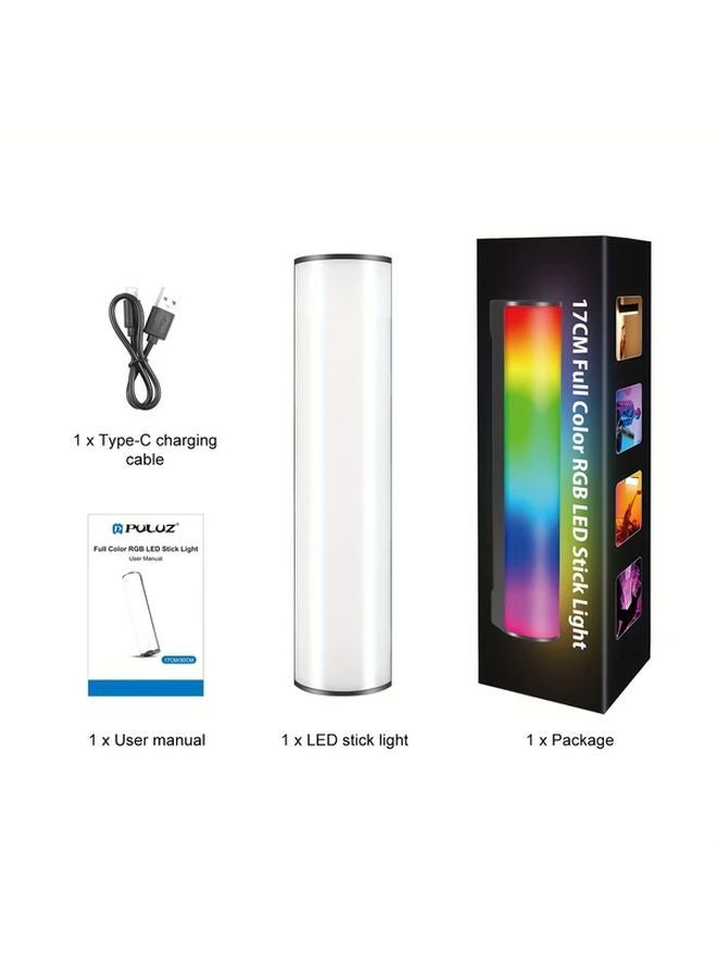 Puluz لوح ضوء محمول 30 سم بإضاءة LED RGB 600 لون مغناطيسي لإضاءة الفيديو والصور 75 مصباح LED - Image 4