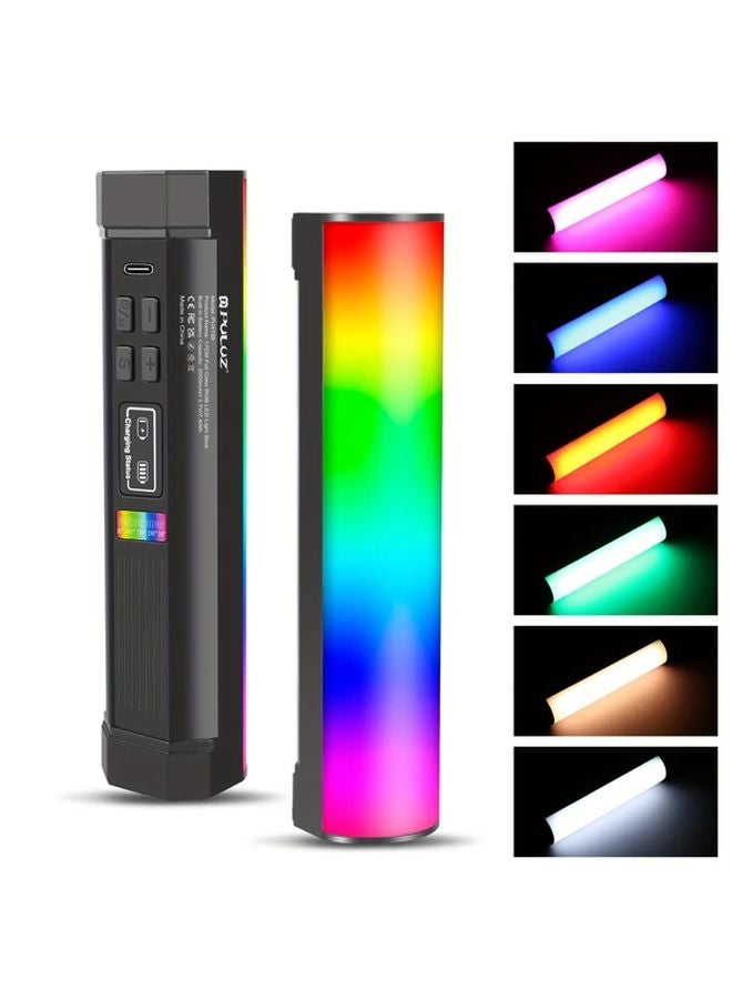 Puluz لوح ضوء محمول 30 سم بإضاءة LED RGB 600 لون مغناطيسي لإضاءة الفيديو والصور 75 مصباح LED - Image 2