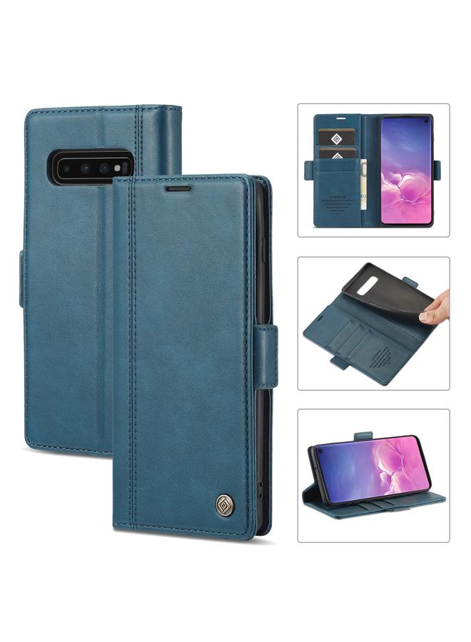 The Bros Case For Samsung Galaxy S10+ Magnetic Buckle PU + TPU Horizontal Flip Leather Case with Holder & Card Slots & Wallet