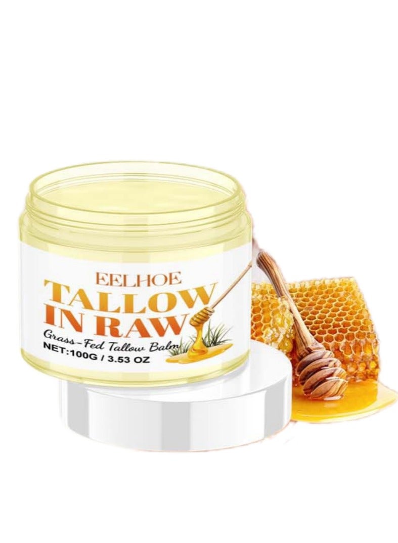 إيلهو مرطب بلسم عسل الشحم - 50 جرام لوشن للجسم للبشرة الجافة ، ترطيب عميق وتغذية ، كريم طبيعي لشد الجسم للعناية ببشرة الجسم بالكامل ، مناسب لجميع أنواع البشرة - Image 1