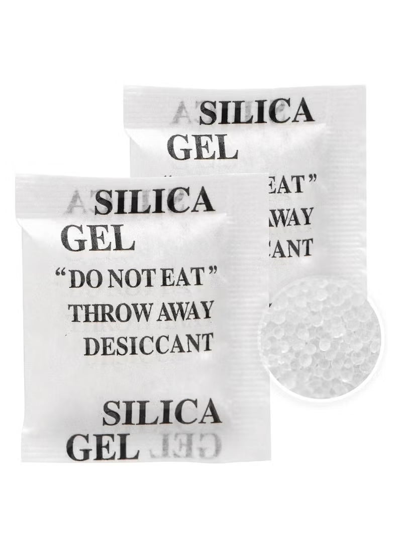Kawkab 200-Pack 1g Clear Silica Gel Packs, Food-Grade Silica Gel Desiccant Packs, Moisture Absorbent Desiccant, Moisture Control Desiccant Bead Packs for Food Storage, Spice Moisture Absorbers, Jewelry, Shoe Boxes, and Electronics Storage - Image 2