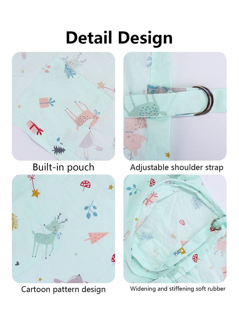 Large Cotton Nursing Cover for Full Privacy, 360° Coverage, Chemical-Free Breastfeeding Apron, Ideal Scarf for Newborns - Image 2