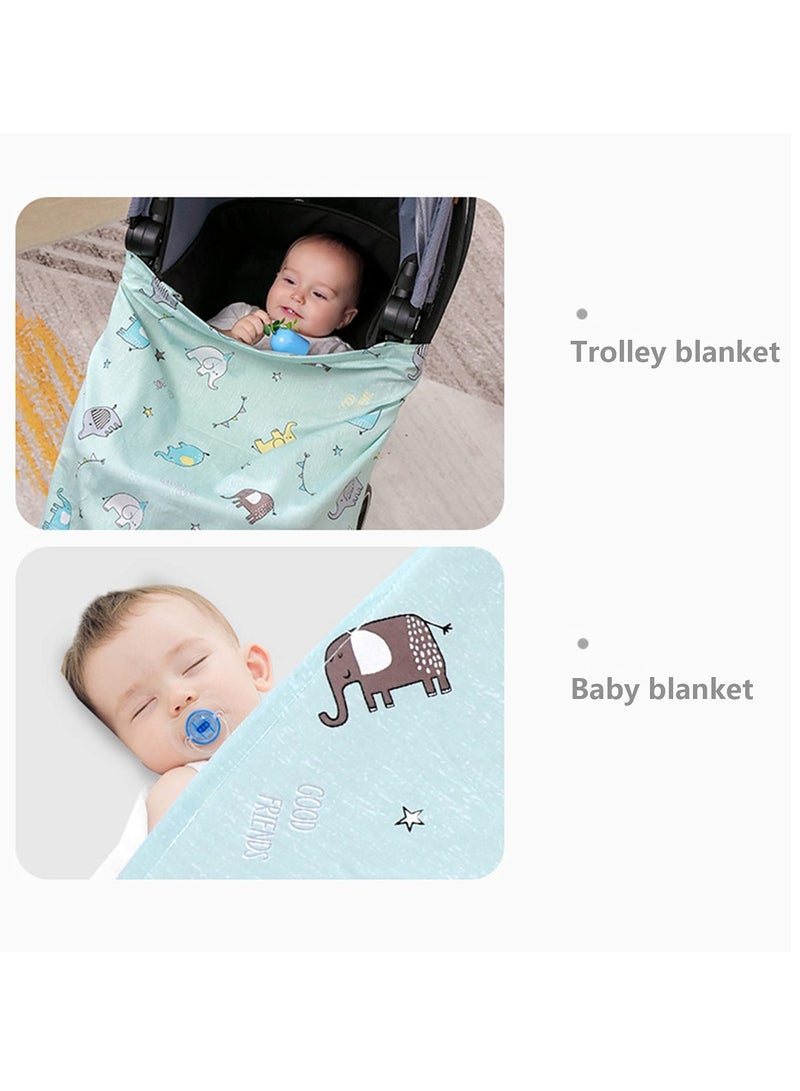 Large Cotton Nursing Cover for Full Privacy, 360° Coverage, Chemical-Free Breastfeeding Apron, Ideal Scarf for Newborns - Image 5