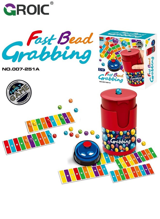 GROIC Color Line - Fast Bead Grabbing Game Board Game, Match Color Bingo Game Set, Development of Manual Skills and Spatial Vision, Hand Eye Coordination Training - Image 2