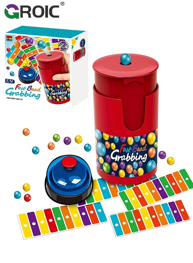 GROIC Color Line - Fast Bead Grabbing Game Board Game, Match Color Bingo Game Set, Development of Manual Skills and Spatial Vision, Hand Eye Coordination Training - Image 1