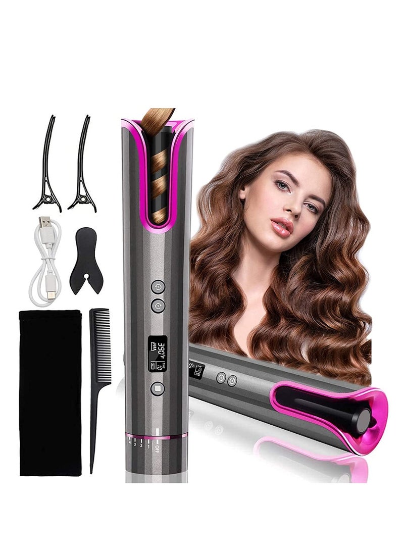 Automatic Hair Curler USB Cordless Wireless Auto Ceramic Curling Iron Hair Waver T Waves Iron Curling Wand Air Curler - Image 3