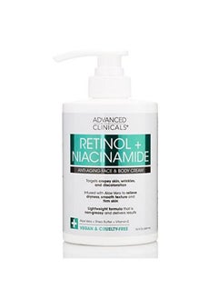 Retinol Body Lotion Firming Moisturizer & Crepey Skin Care Treatment Anti Aging Retinol Body Cream Targets Look Of Wrinkles Sagging Stretch Marks & Sun Damaged Dry Skin 15 Oz