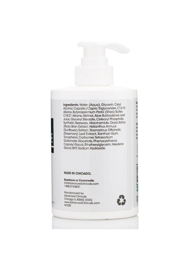 Advanced Clinicals - Retinol Body Lotion Firming Moisturizer & Crepey Skin Care Treatment Anti Aging Retinol Body Cream Targets Look Of Wrinkles Sagging Stretch Marks & Sun Damaged Dry Skin 15 Oz - Image 1