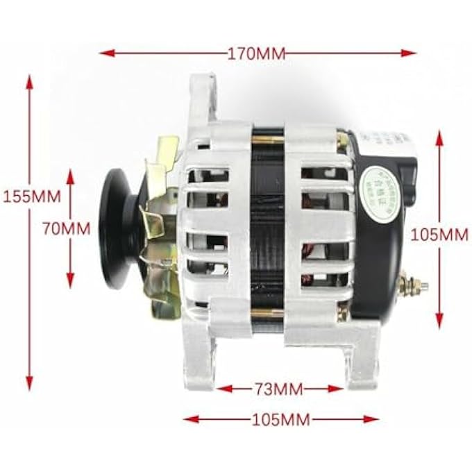 OLONETO 1500W Permanent Magnet Brushless Generator 110V/220V With Voltage Regulator, Pure Copper Wire, Constant Voltage Small Alternator For Home Use(110V) - Image 3