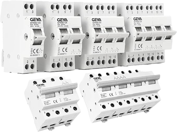 مفتاح النقل اليدوي 4P 40A قاطع دائرة متشابك AC سكة دين ATS - Image 1