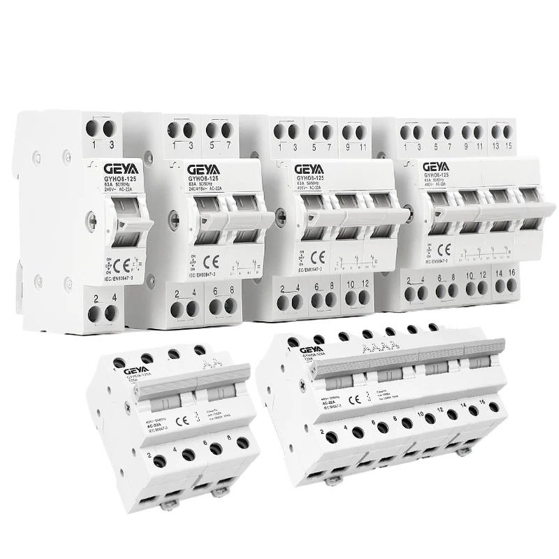 مفتاح النقل اليدوي 4P 40A قاطع دائرة متشابك AC سكة دين ATS - Image 2