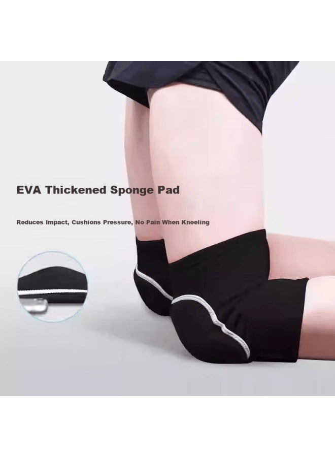Lac Sports Knee Pads Pair M Size Thickened Sponge Dance Knee Pads For Women Pain Relief Yoga Anti-fall - Image 1