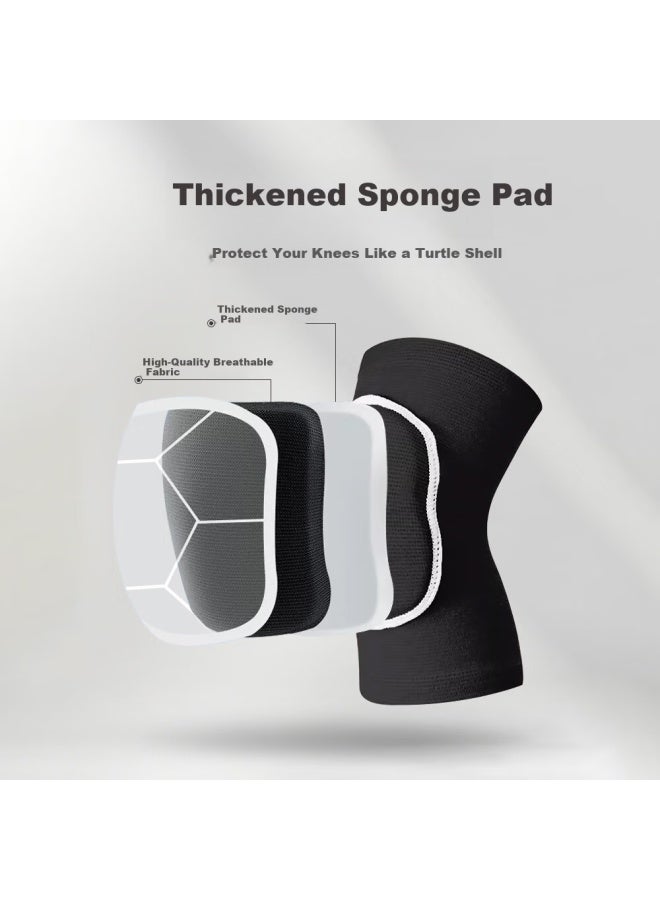 Lac Sports Knee Pads Pair M Size Thickened Sponge Dance Knee Pads For Women Pain Relief Yoga Anti-fall - Image 2