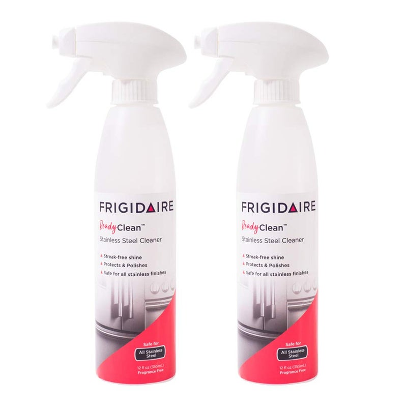 Frigidaire 10FFSSCL02 Ready Clean Stainless Steel Cleaner, 12 Ounces, 2-Pack - Image 1