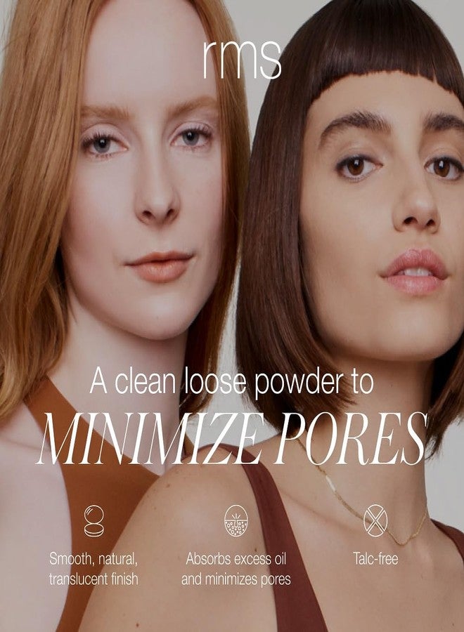 آر إم إس بيوتي بودرة RMS Beauty UnPowder، بودرة تثبيت المكياج، بودرة تصغير المسام للوجه، بودرة تثبيت خالية من التلك، بودرة شفافة، بودرة سائبة للمكياج، بودرة للوجه - Image 3