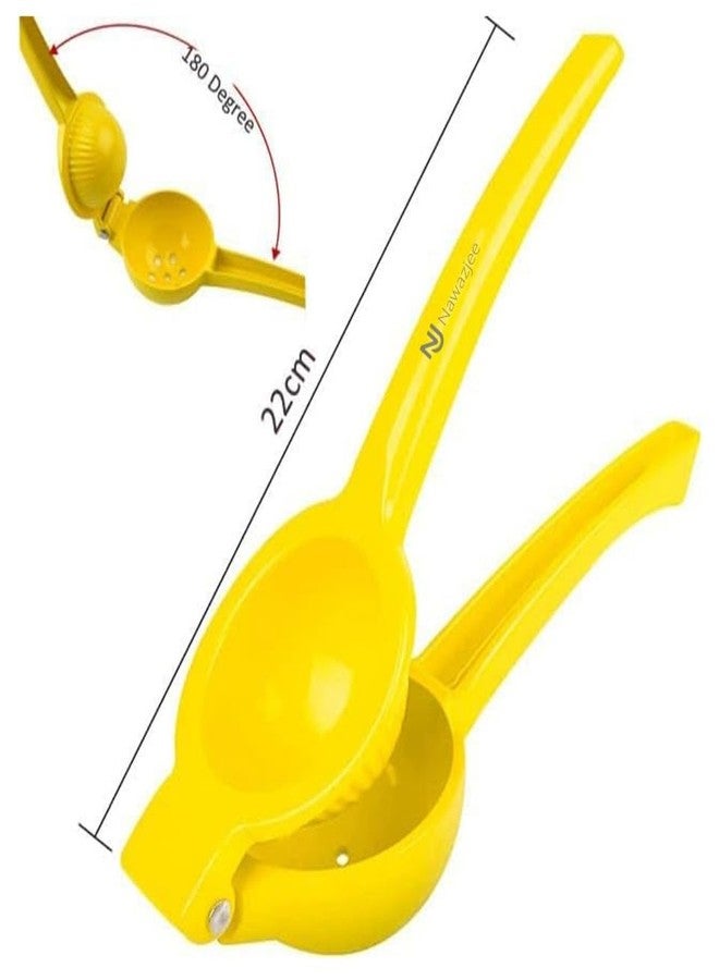 NAWAZJEE Lemon Squeezer Orange Juice Extractor Juicer Handheld Heavy Duty Sturdy Squeezer Lime Press Squeezer Seed Catcher Manual Hand Juicer Citrus Press Easy to Use Effortless - Image 3