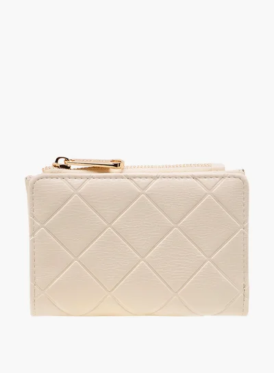 Celeste Quilted Bi-Fold Wallet with Zip Closure