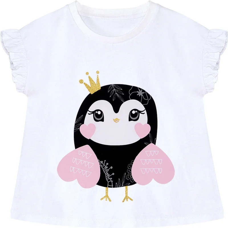Denokids Sweet Owl Girl T-Shirt Shorts Set