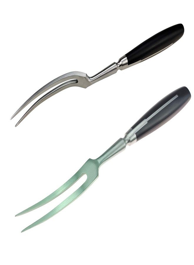 Kakamono Carving Fork, Meat Fork, 12 Inch Cooking Fork, Stainless Steel BBQ Fork, Long Metal Chef Pro Kitchen Forks for Barbecue, Serving, Cooking, Grilling, Roasting - Image 3