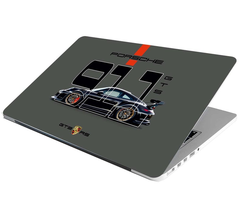 BAEYE Full Laptop Skin Stickers HD Quality Sticker for Laptops Upto 15.6" (Dustproof|Waterproof|Scratchproof|Reusable) - BE PRSCH Gry FL - Image 2