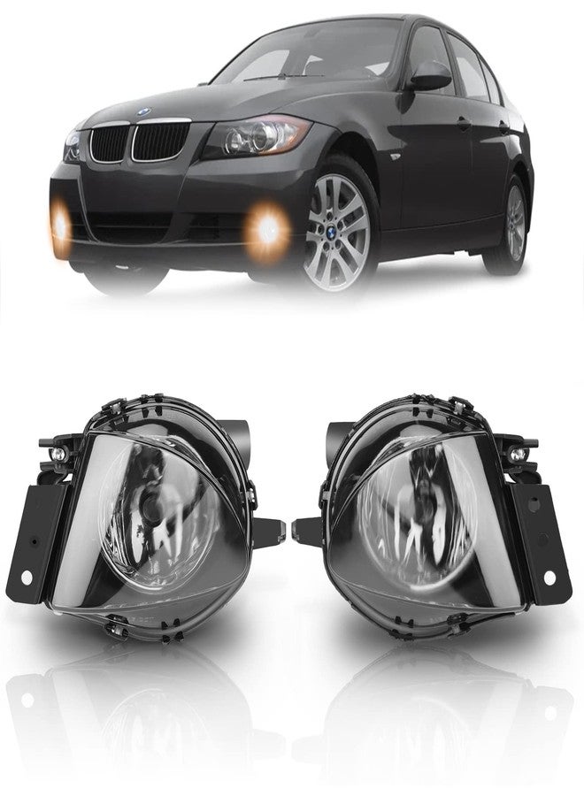 AutoBeeDen Fog Lights Lamps for BMW 3 Series (323i 325i 325xi 328i xdrive 330xi 335d 335i 328xi 335xi 330i Sedan E90 / Wagon E91), (w/o Sport Package) 2006 2007 2008 2009, 1 Pair (Smoke) - Image 1