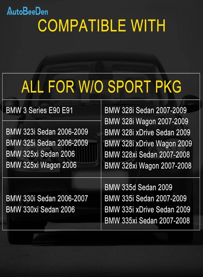 AutoBeeDen Fog Lights Lamps for BMW 3 Series (323i 325i 325xi 328i xdrive 330xi 335d 335i 328xi 335xi 330i Sedan E90 / Wagon E91), (w/o Sport Package) 2006 2007 2008 2009, 1 Pair (Smoke) - Image 2