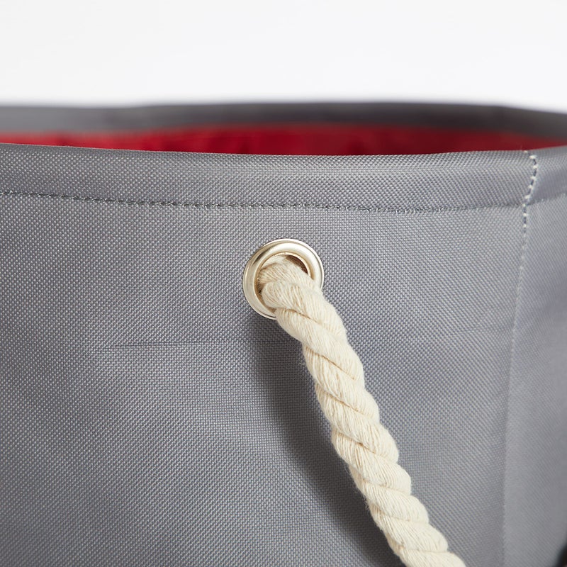 Idea Nuova Marvel Spiderman 3-Piece Toy Storage Basket Set - Nesting Fabric Bins with Rope Handles, Multi-Size Organizer for Kids' Toys, Clothes & Accessories, Bedroom or Playroom Decor - Image 5