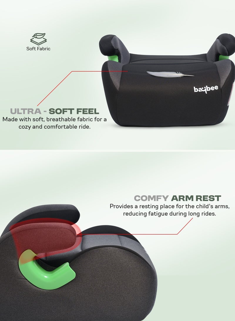 Baybee Baby Booster Car Seat without Isofix Portable Lightweight Travel Car Booster Seat with Comfort, Compact and Easy to Use | Suitable for Toddler 4-12 Years Boys Girls-Black - Image 5
