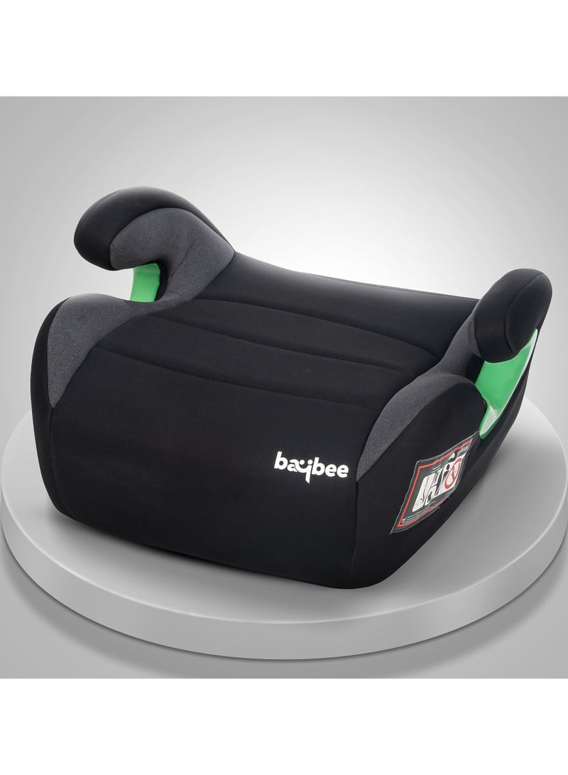 Baybee Baby Booster Car Seat without Isofix Portable Lightweight Travel Car Booster Seat with Comfort, Compact and Easy to Use | Suitable for Toddler 4-12 Years Boys Girls-Black - Image 1