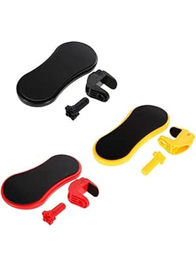 Adjustable Rotating Red Computer Armrest Ergonomic Wrist Support For Home Office Desk - Image 1