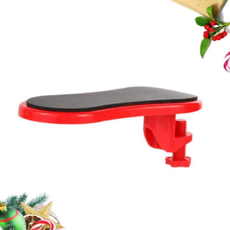 Adjustable Rotating Red Computer Armrest Ergonomic Wrist Support For Home Office Desk - Image 3