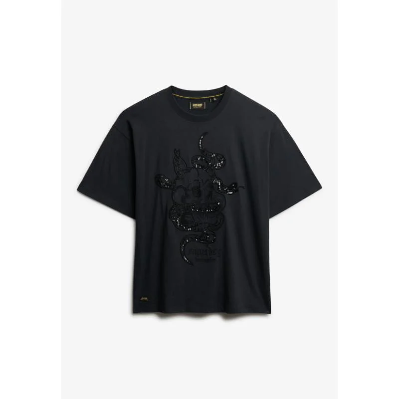 Superdry Tattoo Embellished Oversized T-Shirt