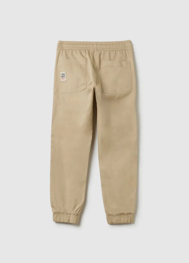 او في اس Canvas Chino Joggers With Drawstring