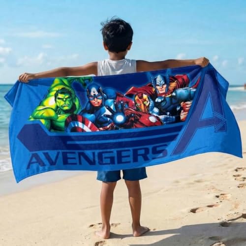 Athom Trendz Athom Living Marvel Blue 350 GSM 100% Cotton Kids Bath Towel 60x120 cm - Image 3
