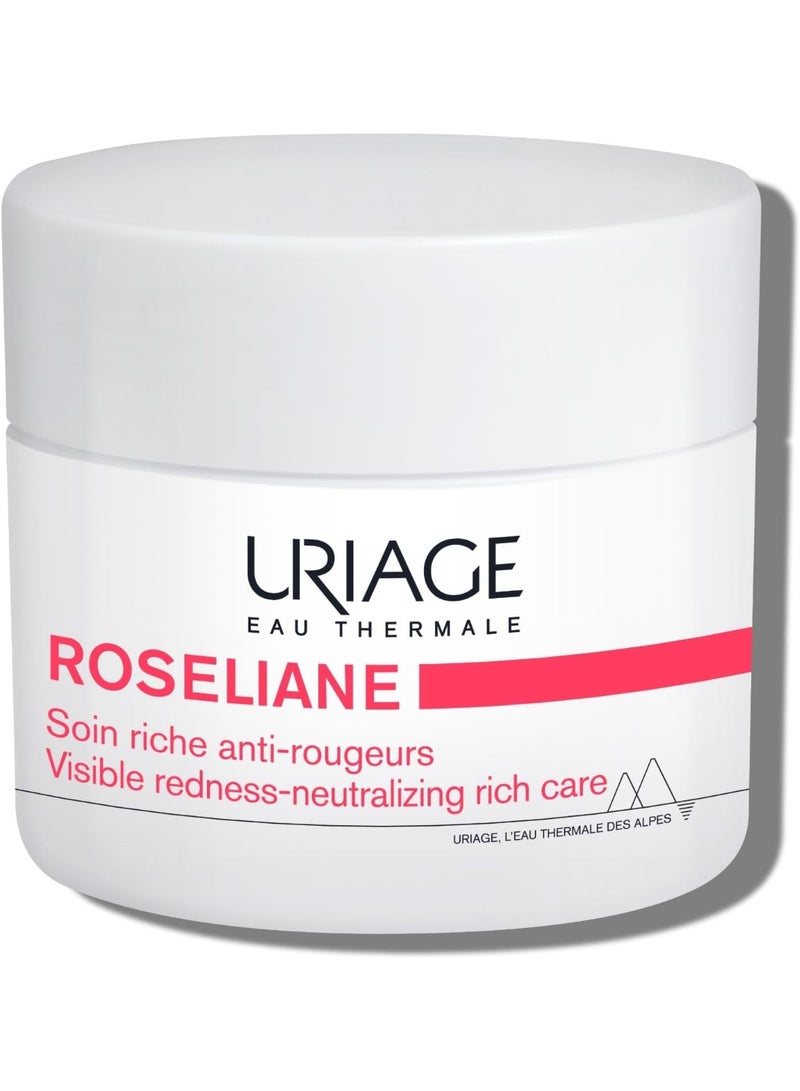Uriage Roseliane Anti-Redness Rich Cream 50ml For Dry Skin - Image 1