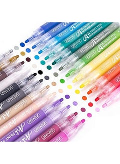 ZEYAR Acrylic Paint Pens For Rock Painting, 24 Colors, Water Based Medium Point, Ap Certified, Assorted Colors,Odorless,Acid Free,Non-Toxic And Safe To Use  - Image 1