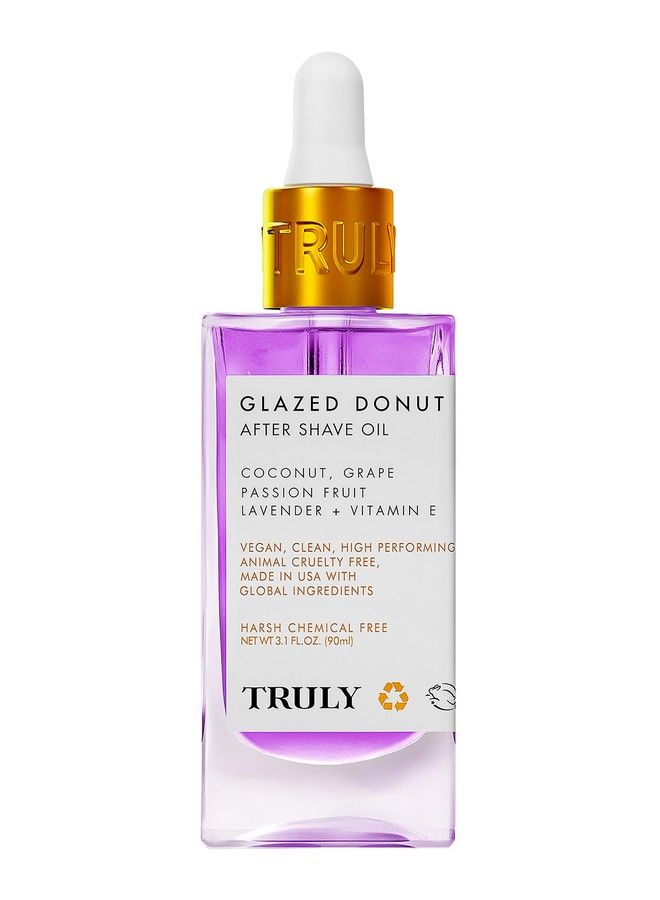 Truly زيت الحلاقة Glazed Donut لعلاج نتوءات الحلاقة للنساء، زيت ما بعد الحلاقة للنساء وعلاج الشعر الناشئ تحت الجلد في منطقة البكيني، 3.1 أونصة بعد الحلاقة للنساء وعلاج نتوءات الحلاقة - Image 2