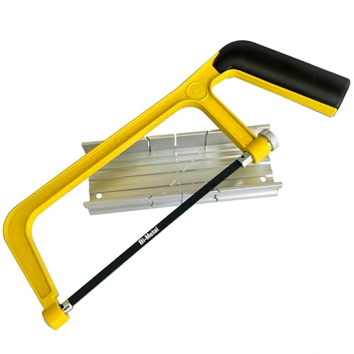 Hanpex 6 in. Mini Hacksaw & mitre Block Set - 150mm Extra Fine Cut Hack Saw with Bi-Metal Blade - Image 1