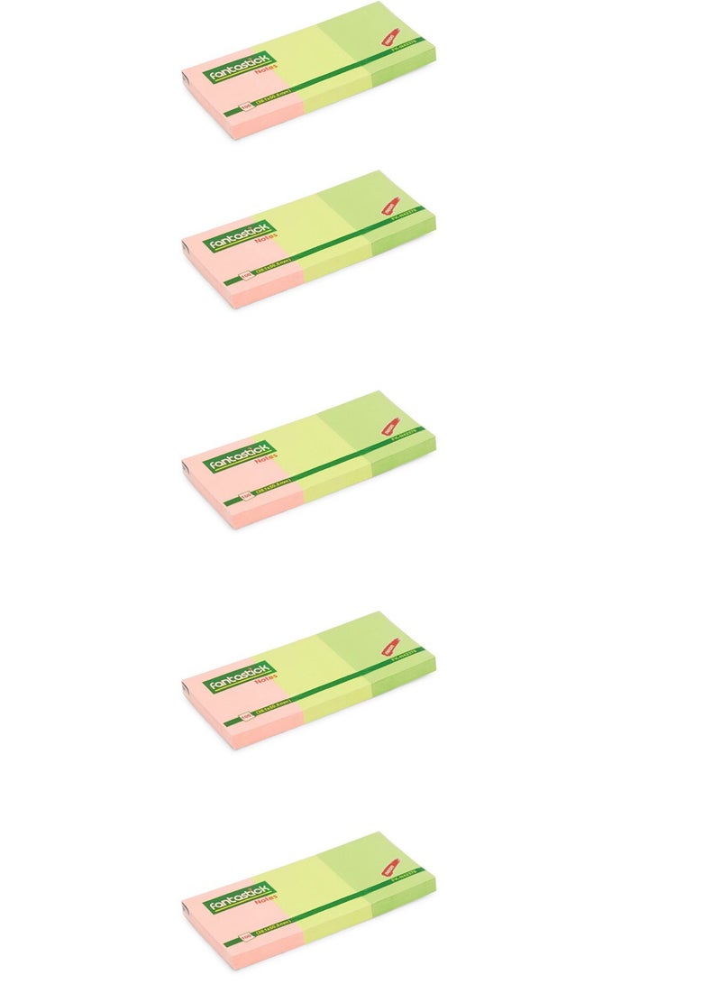 فانتاستيك 100 قطعة من الورق 3 ألوان متعددة الألوان، عبوة من 5 قطع - Image 1