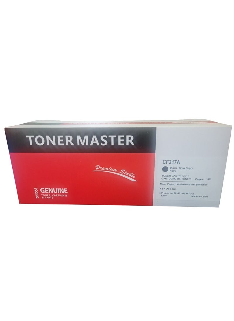 TONER MASTER Toner Cartridge 17A CF217A For HP Laserjet M102/M130 M104a 132nw Black  - Image 1
