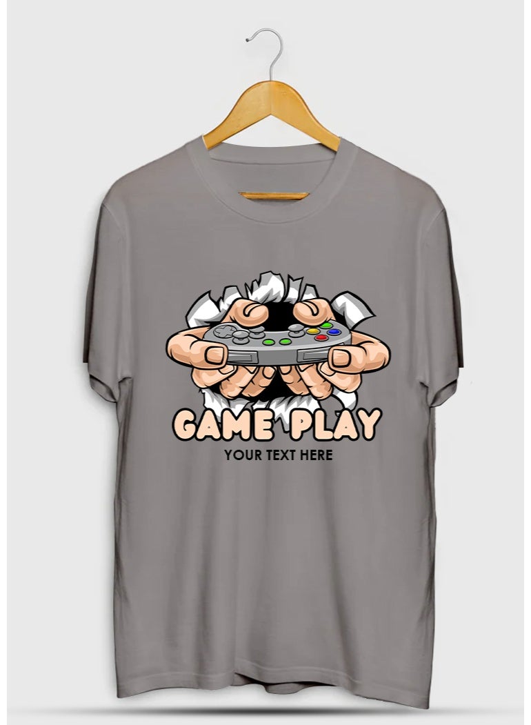 SHOP NEW ARRIVALS GAME ON GRIP AND PLAY GAMEPLAY GRAPHIC T-SHIRT Motivational Quote Graphic Tee for Men Women Inspirational Success Mindset Gift Unisex Comfortable Cotton - Image 1