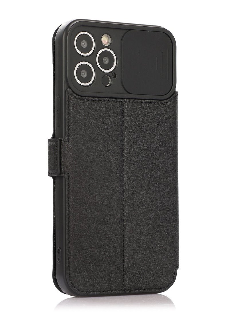 Loquat Suitable For IPhone Flip Protective Sleeve Card Slot Leather Case - Image 1