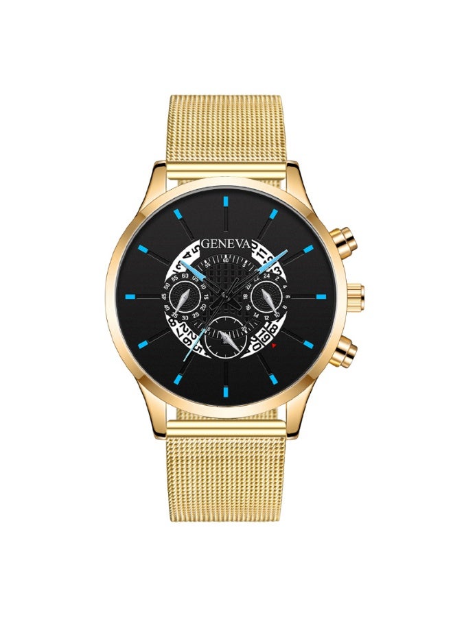 Mark Fairwhale Fashion Three Eye Calendar Digital Men's Watch