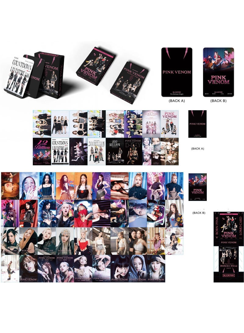 Generic 55Pcs BlackPink Lomo Card Pink Venon - Image 3