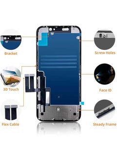 JK LCD Screen Replacement For iPhone 11 Black  - Image 2