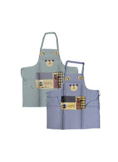 AL QADAH Bear Design Printed Apron 74x71cm Cook with Joy and Style  - Image 1