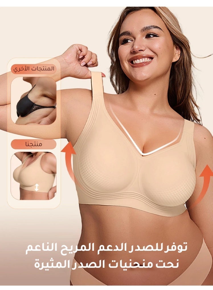 Uplift Minimizer Bra for Large Bust - Wire-Free Breathable Anti-Sagging Sports Bra, Provides Full Coverage Support & Lift with Side & Back Smoothing - Image 3